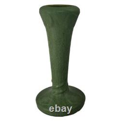 Hampshire Pottery Tall Matte Green Arts and Crafts Vase