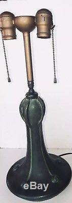 Hampshire Pottery Trailing Buds Arts And Crafts Table Lamp
