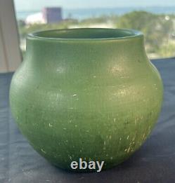 Hampshire Pottery Vase Matte Green Arts and Crafts #5