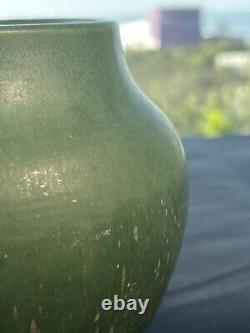 Hampshire Pottery Vase Matte Green Arts and Crafts #5