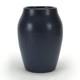 Hampshire Pottery Matte Blue Glaze Ovoid 7.25 Vase Arts & Crafts Shape 139