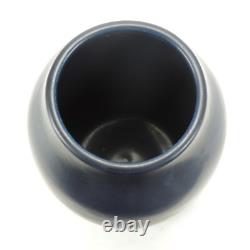 Hampshire Pottery matte blue glaze ovoid 7.25 vase arts & crafts shape 139