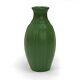 Hampshire Pottery Matte Green Leaf Vase Ovoid 9 Tall Arts & Crafts Keene Nh