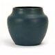 Hampshire Pottery Snakeskin Matte Blue Glaze 5x 6 Vase Arts & Crafts #54/2