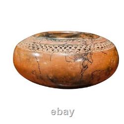 Handmade 1997 Decorative Ceramic Vessel by Carl Gray Whitkop Smoke-Fired Pot