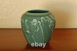 Handsome Vintage Rookwood Arts Crafts Cabinet Vase XLII 1942 #6432 Ocean-Green