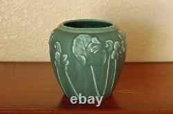 Handsome Vintage Rookwood Arts Crafts Cabinet Vase XLII 1942 #6432 Ocean-Green