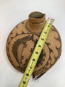 Harold Littlebird Hand Made vase Native American Art, Pottery, Collectable (M1)