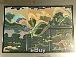 Harris Strong Mid Century Arts & Crafts Pottery Abstract Wall Art Tile