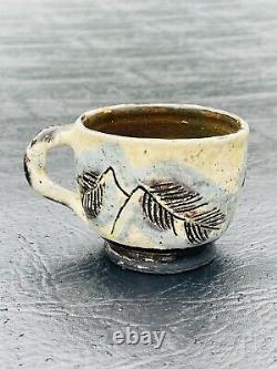 Henry Varnum Poor Arts And Crafts Signed Art Pottery. Teacup And Creamer. 1950's