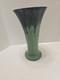 Huge Muncie 12 Pottery 1920s Matte Green/blue Hand Thrown Vase! Chip! Nice