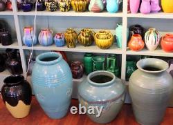 Huge Pickrull Zanesville Norwalk Pot Shop Urn Pottery Arts & Crafts Floor Vase