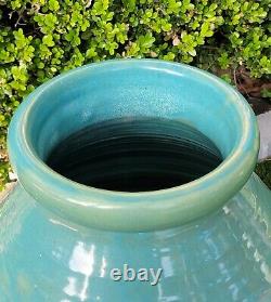 Huge Zanesville Norwalk Pot Shop Urn Pottery Arts & Crafts Floor Vase #751