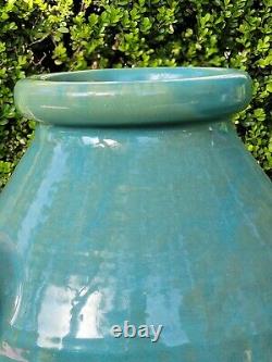 Huge Zanesville Norwalk Pot Shop Urn Pottery Arts & Crafts Floor Vase #751