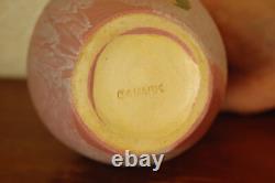 Impressive Camark Art Pottery Matte Rose Green Overflow Vase Arts & Crafts #132