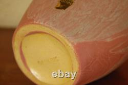 Impressive Camark Art Pottery Matte Rose Green Overflow Vase Arts & Crafts #132