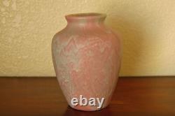 Impressive Camark Art Pottery Matte Rose Green Overflow Vase Arts & Crafts #132