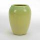 Iowa State College Pottery Ames Arts & Crafts 5 Green Over Yellow Glaze Vase