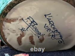 Italian Hand crafted Ceramic 26 Lady Statue. L'ARCHETTO VIETRI Signed F