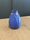 Jemerick Pottery Arts & Crafts Grueby Style Vase Matte Blue Leaf Bud