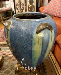Jemerick Art Pottery Vase Arts & Crafts Perfect Condition 12 Tall x 11 Wide