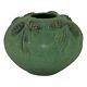 Jemerick Pottery Matte Green Bulbous Pine Cones And Boughs Arts And Crafts Vase