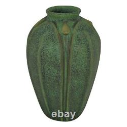 Jemerick Pottery Olive Green Arts And Crafts Vase