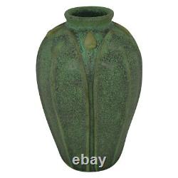 Jemerick Pottery Olive Green Arts And Crafts Vase