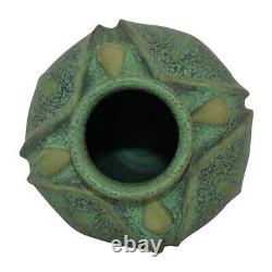 Jemerick Pottery Olive Green Arts And Crafts Vase