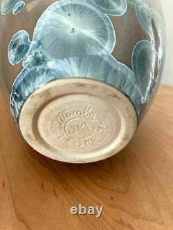 John Mankameyer Manka Blue Crystalline Glaze Studio Pottery Vase Arts Crafts