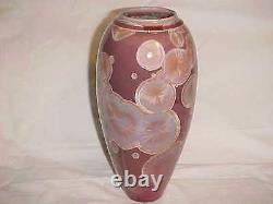 John Mankameyer Manka Crystalline Glaze Studio Pottery Vase Arts Craft Porcelain