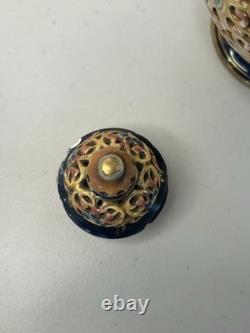 Josef Steidl Znaim Blue Flower Colorful Vase/Water Jug