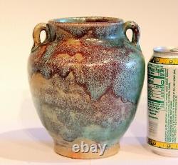 Jugtown Flambe North Carolina Chinese Jun Vase Vintage Pottery Arts & Crafts