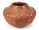 Large Ephraim Faience Arts & Crafts Style Pottery Wild Ginger Vase Laura Klein