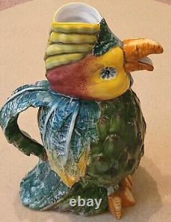 LARGE REDUCTION PRICE-Vintage Majolica Pottery- Pitcher From Italy