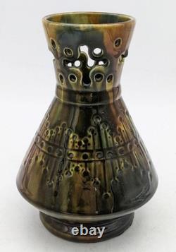 LINTHORPE STYLE ARTS & CRAFTS ANTIQUE ART POTTERY VASE c1900's