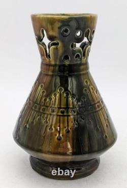 LINTHORPE STYLE ARTS & CRAFTS ANTIQUE ART POTTERY VASE c1900's