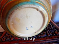 LUFFA Roseville 1934 BROWN Bulbous VASE MINT 6. (#2)