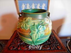 LUFFA Roseville 1934 BROWN Bulbous VASE MINT 6. (#2)