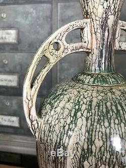 Large 20 Arts & Crafts Bretby Art Pottery Vase Stunning Lustre Glaze