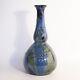 Large Arts And Crafts Double Gourd Form Elton Sunflower Pottery Vase