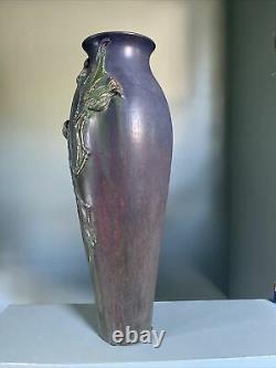 Large Ephraim Art Pottery Thistle Vase By Laura Klein 16 Tall Arts & Crafts