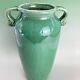 Large Mid Century Green Glaze Art Pottery Vase In The Arts & Crafts Style 12