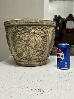 Large Red Wing Pottery Brushware Arts & Crafts Era Mission Brush Ware Jardiniere