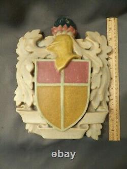 Large Rookwood Faience Tile 12 Heraldic Crest Spanish Revival Tudor Arts Crafts