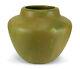 Large Roseville Early Carnelian Matte Green Arts & Crafts American Pottery Vase