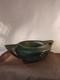 Large Vintage Circa-1960s Arts & Crafts Hand Formed Art Pottery Bowl Matte Green