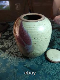 Lee Hazelgrove Large Studio Pottery Vessel Richmond VA Ceramic Art w Paperwork