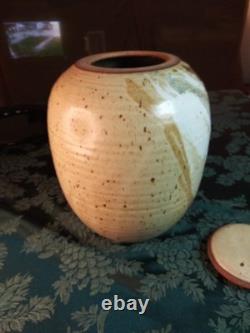 Lee Hazelgrove Large Studio Pottery Vessel Richmond VA Ceramic Art w Paperwork
