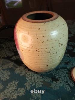 Lee Hazelgrove Large Studio Pottery Vessel Richmond VA Ceramic Art w Paperwork